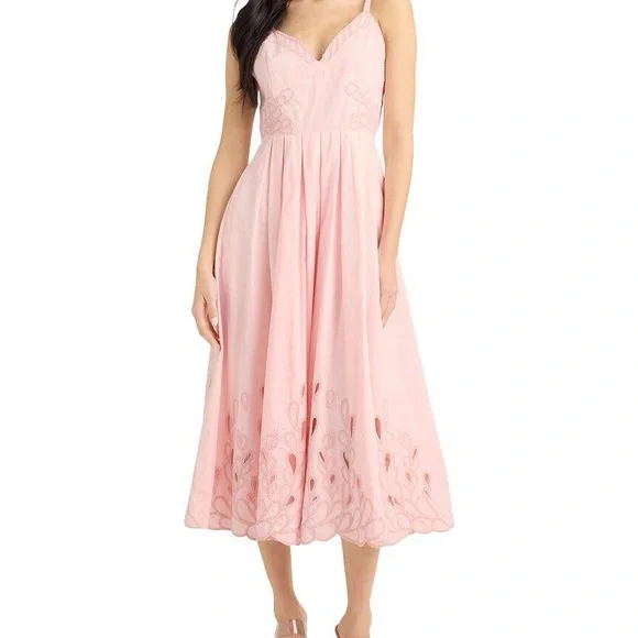 Cinq à Sept Pink Midi Dress - Picture 2 of 12